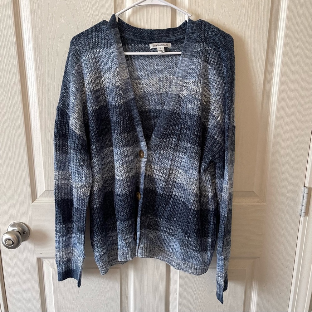 John Paul Richard blue cardigan